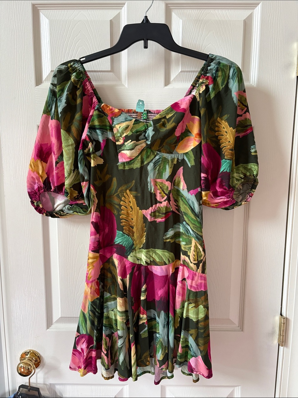 Farm Rio Tropical Floral Mini Dress Vacationcore Resortwear Sz P 2-4 - Picture 6 of 8